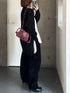 lamb leather shoulder bag